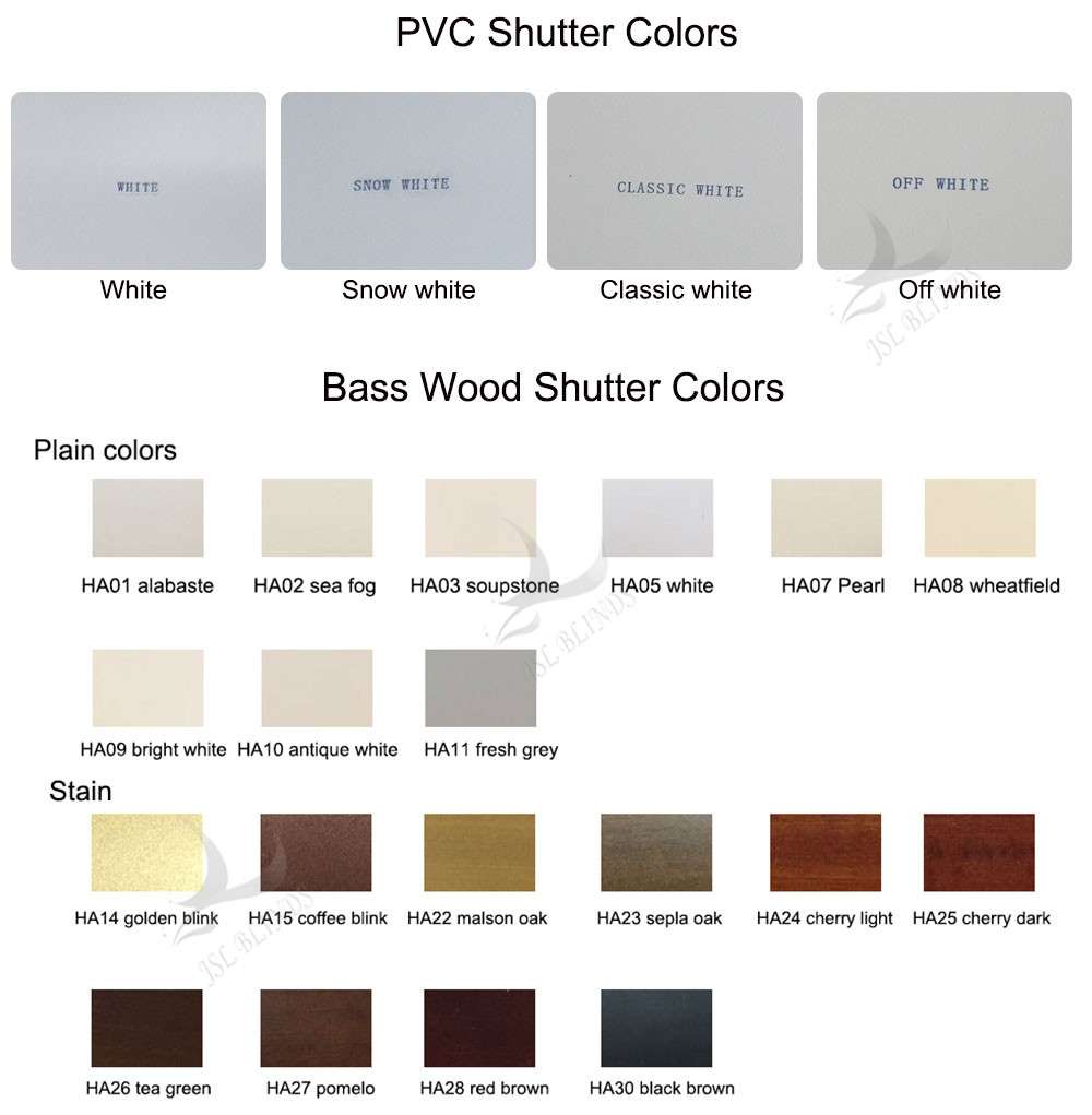 white pvc shutter